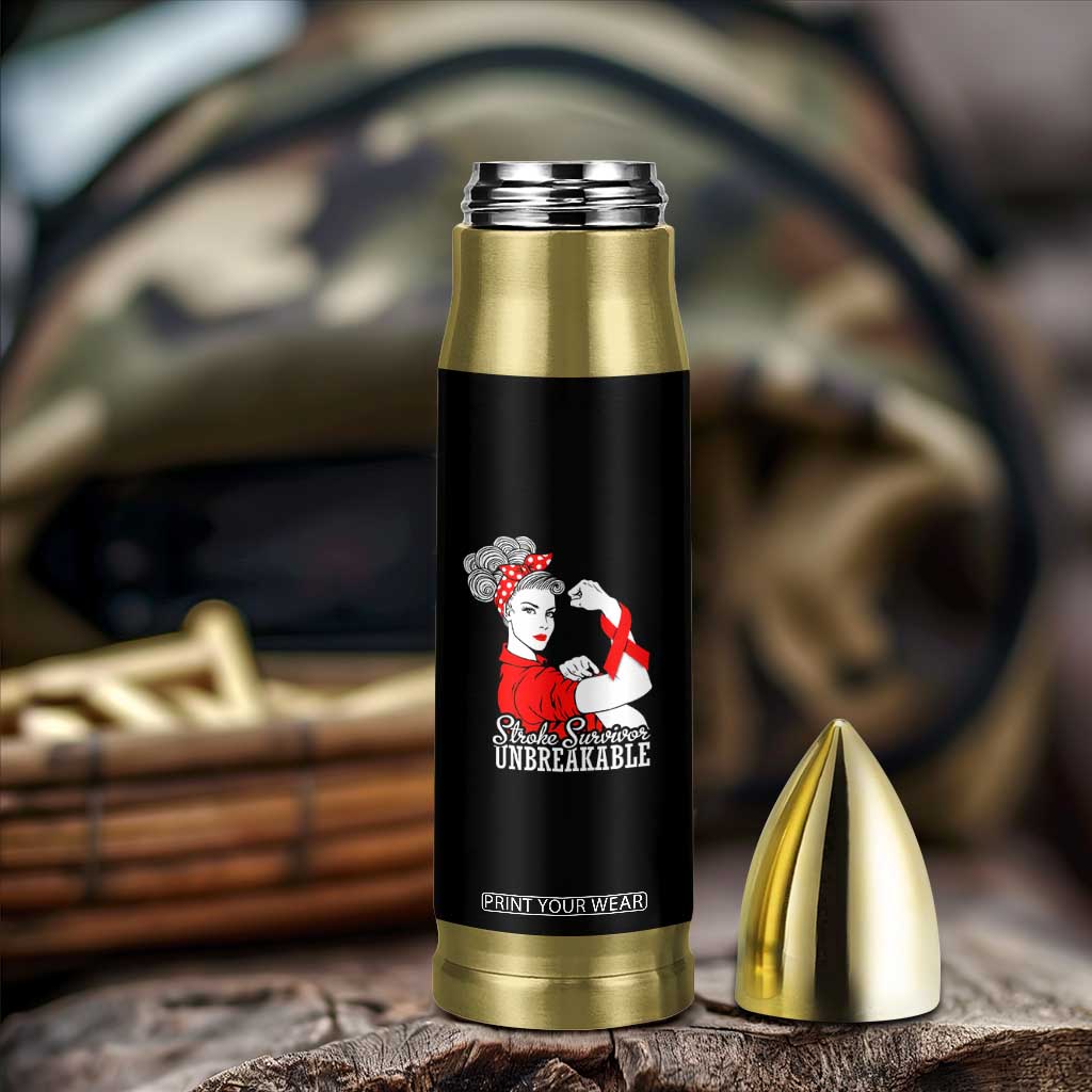 Stroke Survivor Unbreakable Bullet Tumbler Stroke Awareness Gift TS11 Print Your Wear