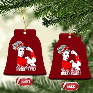 Stroke Survivor Unbreakable Ceramic Ornament Stroke Awareness Gift TS11 Print Your Wear