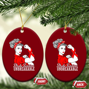 Stroke Survivor Unbreakable Ceramic Ornament Stroke Awareness Gift TS11 Print Your Wear