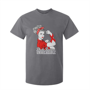 Stroke Survivor Unbreakable T Shirt For Kid Stroke Awareness Gift TS11 Charcoal Print Your Wear