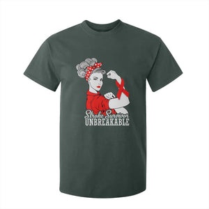 Stroke Survivor Unbreakable T Shirt For Kid Stroke Awareness Gift TS11 Dark Forest Green Print Your Wear