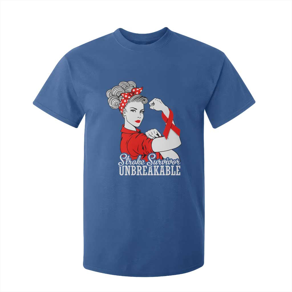 Stroke Survivor Unbreakable T Shirt For Kid Stroke Awareness Gift TS11 Royal Blue Print Your Wear