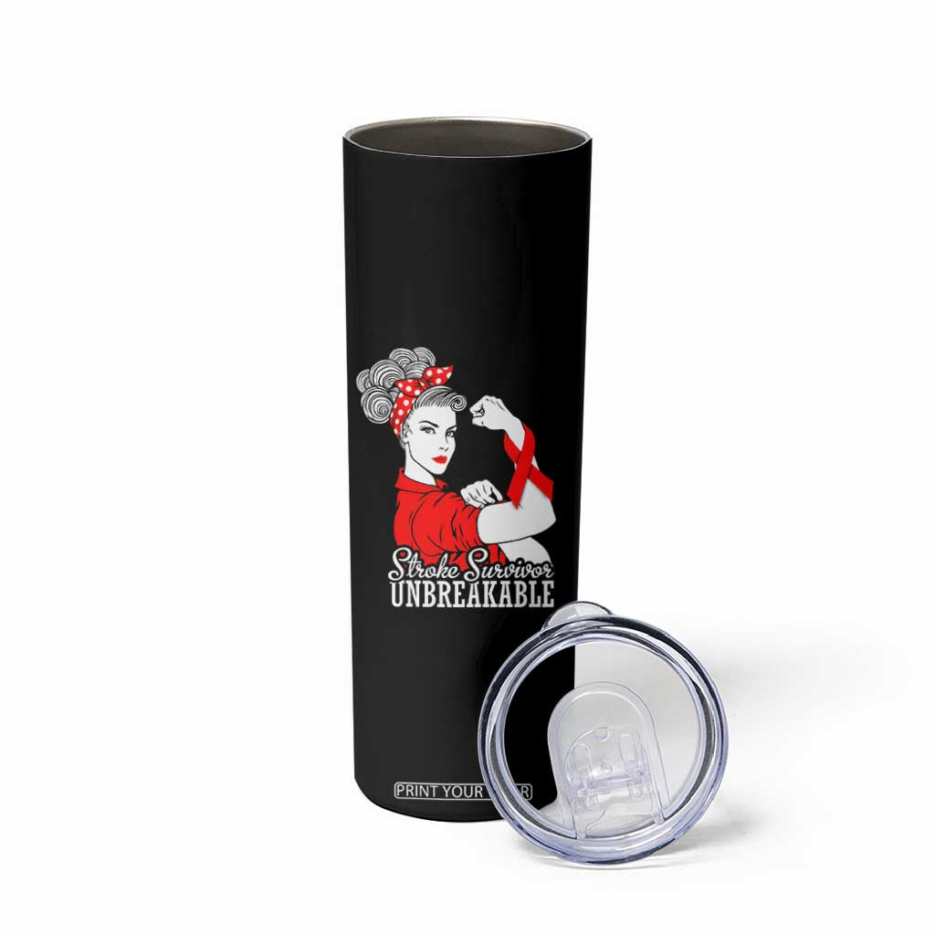 Stroke Survivor Unbreakable Skinny Tumbler Stroke Awareness Gift TS11 Print Your Wear