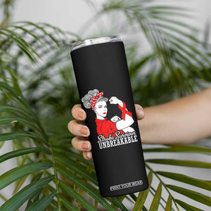 Stroke Survivor Unbreakable Skinny Tumbler Stroke Awareness Gift TS11 Print Your Wear
