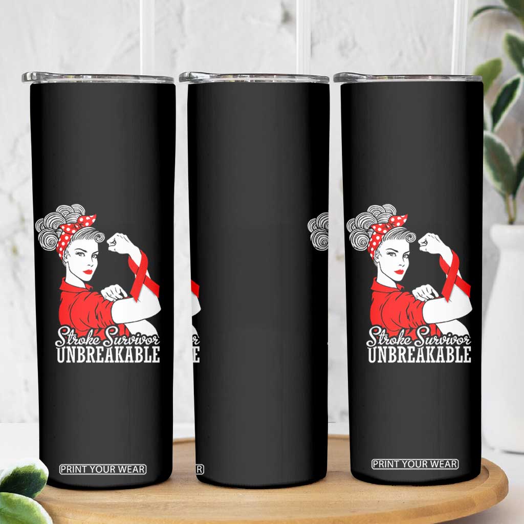 Stroke Survivor Unbreakable Skinny Tumbler Stroke Awareness Gift TS11 Print Your Wear