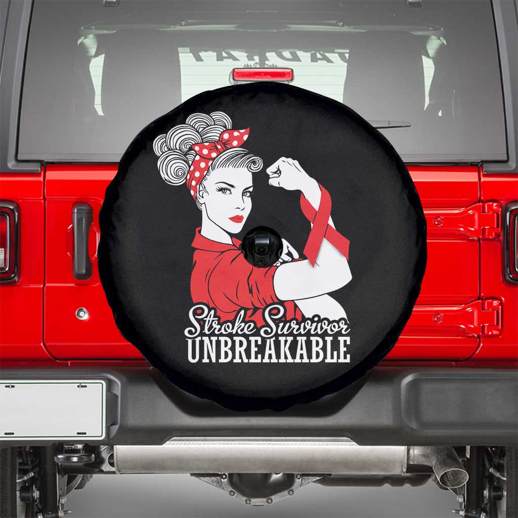 Stroke Survivor Unbreakable Spare Tire Cover Stroke Awareness Gift TS11 Black Print Your Wear