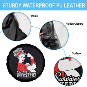 Stroke Survivor Unbreakable Spare Tire Cover Stroke Awareness Gift TS11 Print Your Wear