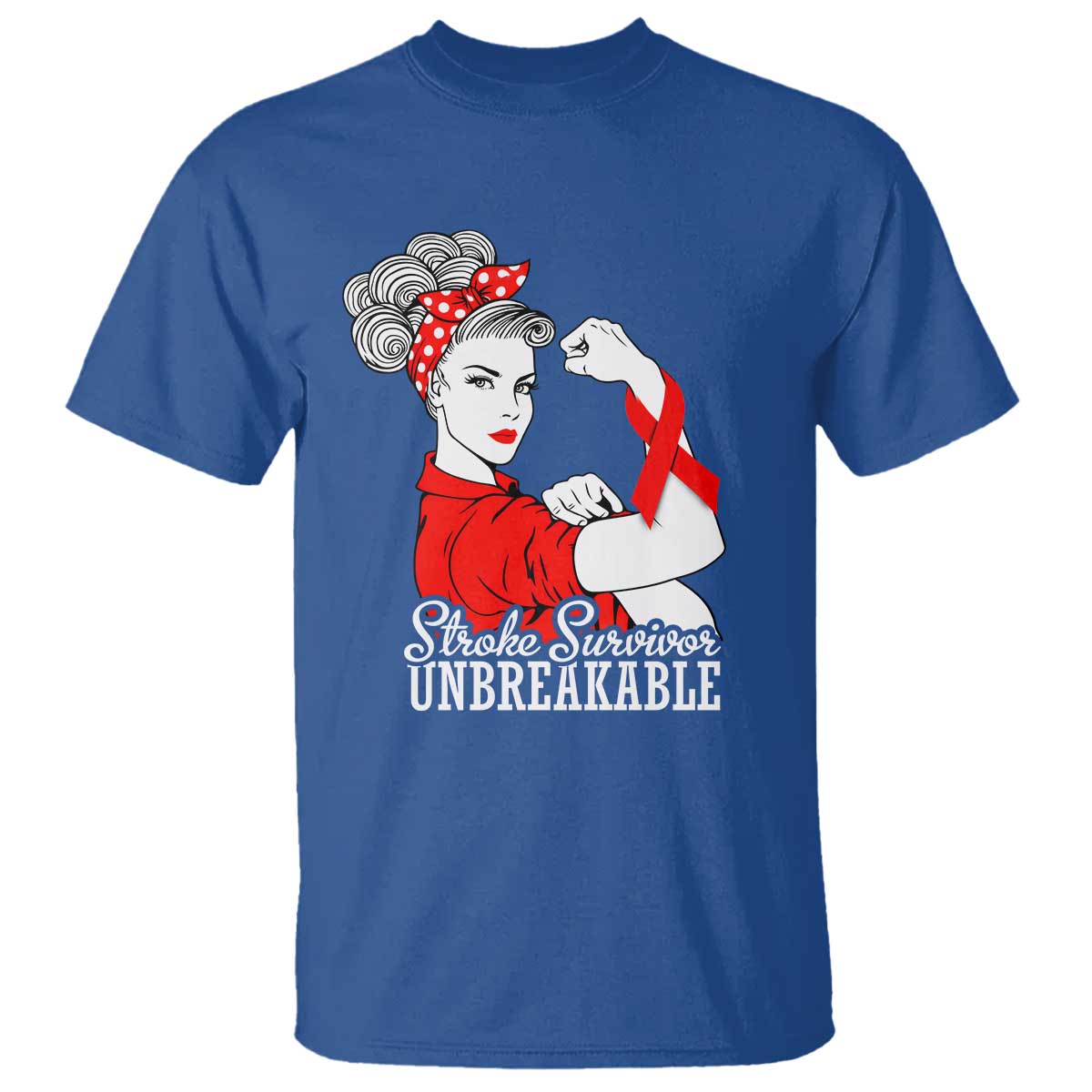 Stroke Survivor Unbreakable T Shirt Stroke Awareness Gift TS11 Royal Blue Print Your Wear