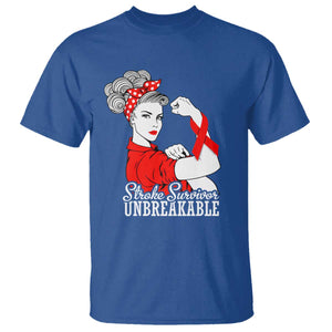 Stroke Survivor Unbreakable T Shirt Stroke Awareness Gift TS11 Royal Blue Print Your Wear