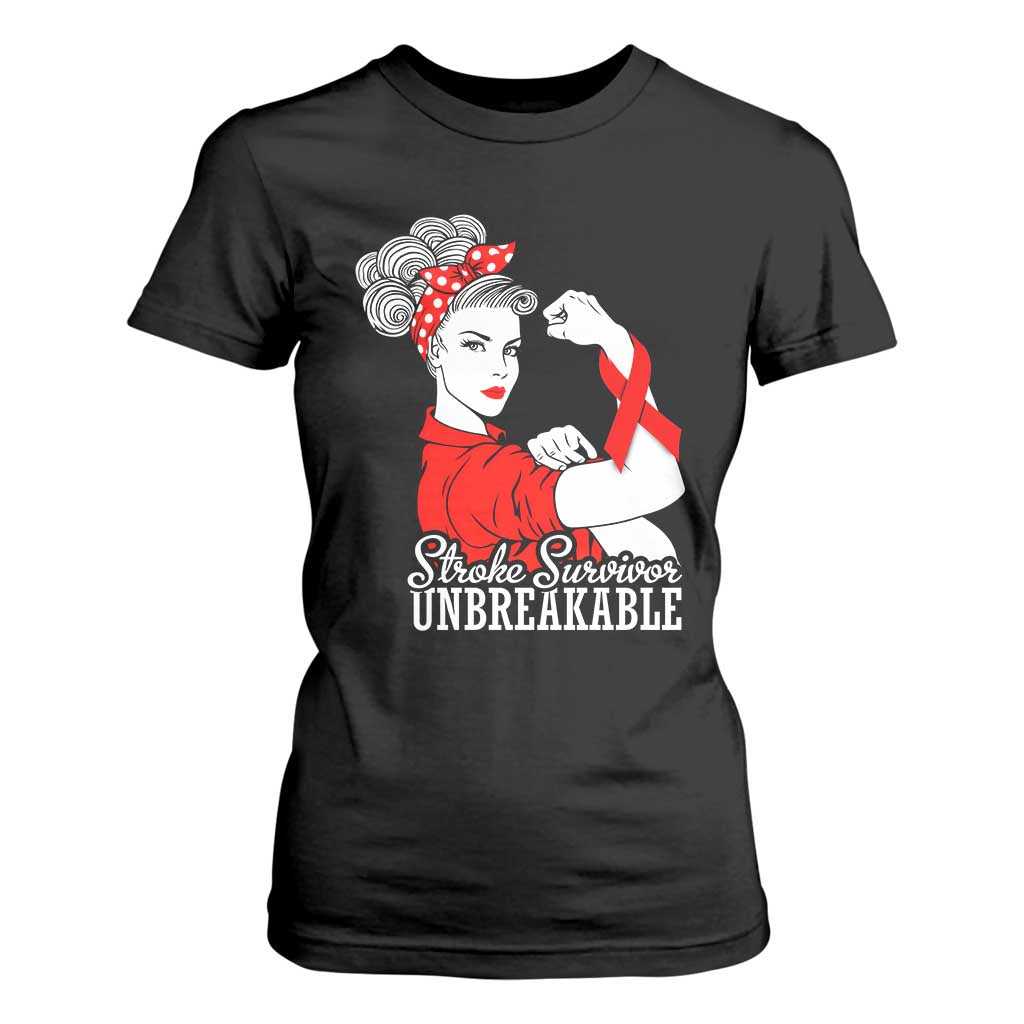 Stroke Survivor Unbreakable T Shirt For Women Stroke Awareness Gift TS11 Black Print Your Wear