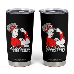 Stroke Survivor Unbreakable Tumbler Cup Stroke Awareness Gift TS11 Black Print Your Wear