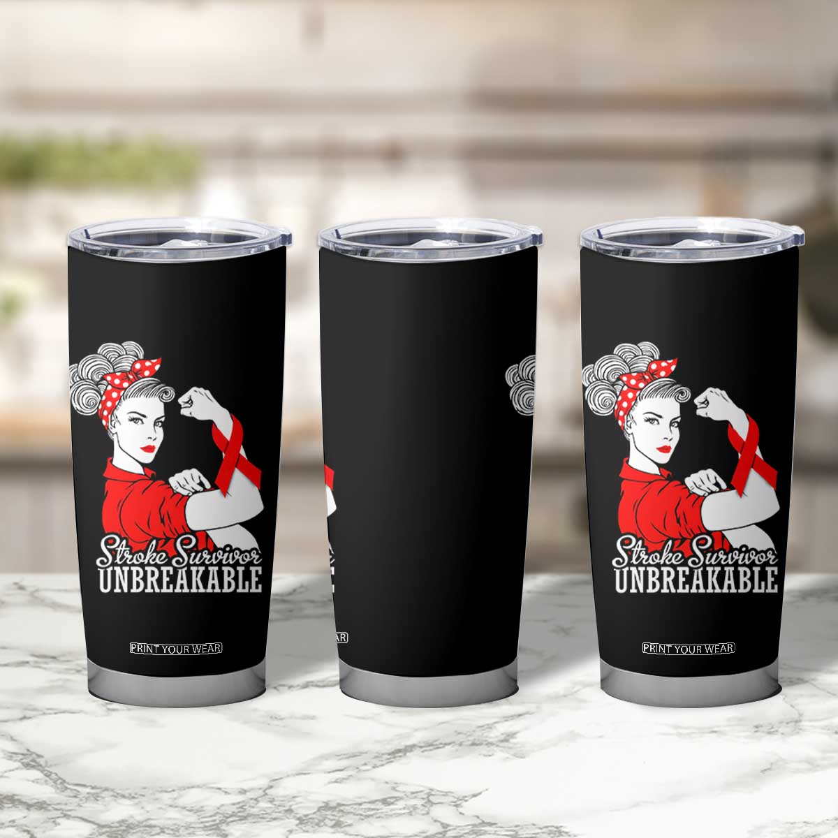 Stroke Survivor Unbreakable Tumbler Cup Stroke Awareness Gift TS11 Print Your Wear