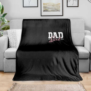 Dad Girl 2026 Throw Blanket Soon to Be Daddy of Baby Girl TS11 Print Your Wear