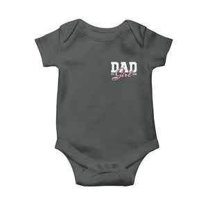 Dad Girl 2026 Baby Onesie Soon to Be Daddy of Baby Girl TS11 Dark Heather Print Your Wear