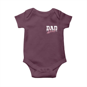 Dad Girl 2026 Baby Onesie Soon to Be Daddy of Baby Girl TS11 Maroon Print Your Wear
