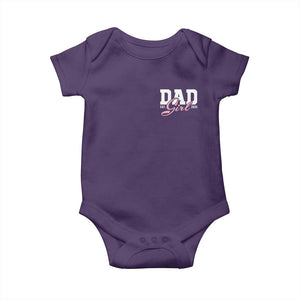 Dad Girl 2026 Baby Onesie Soon to Be Daddy of Baby Girl TS11 Purple Print Your Wear