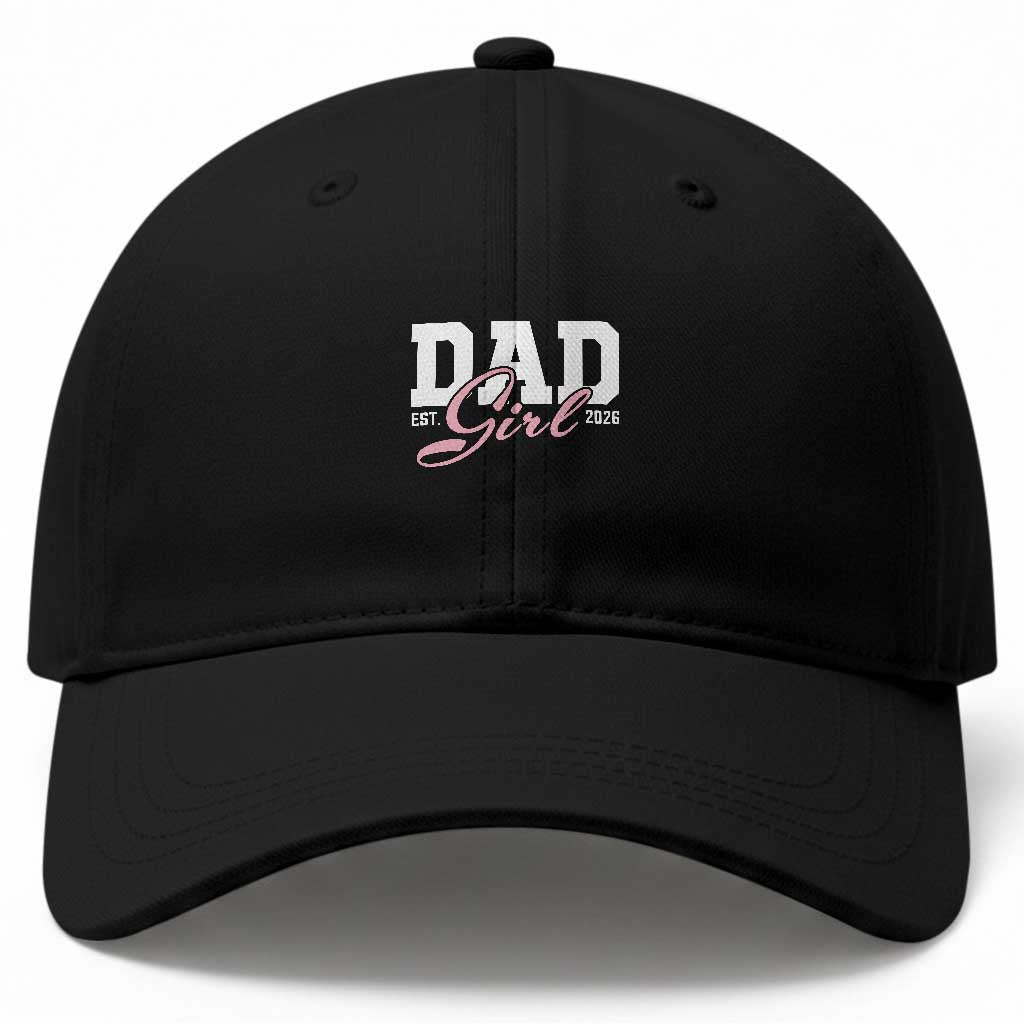 Dad Girl 2026 Baseball Cap Soon to Be Daddy of Baby Girl TS11 Print Your Wear