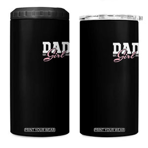 Dad Girl 2026 4 in 1 Can Cooler Tumbler Soon to Be Daddy of Baby Girl TS11 One Size: 16 oz Black Print Your Wear