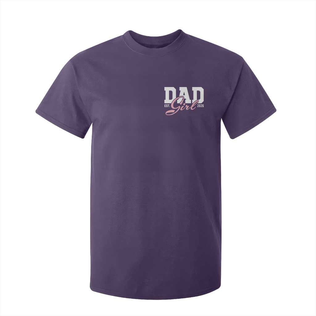 Dad Girl 2026 T Shirt For Kid Soon to Be Daddy of Baby Girl TS11 Purple Print Your Wear