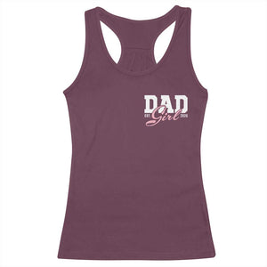 Dad Girl 2026 Racerback Tank Top Soon to Be Daddy of Baby Girl TS11 Maroon Print Your Wear