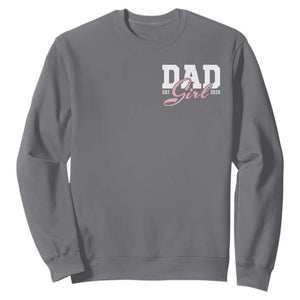 Dad Girl 2026 Sweatshirt Soon to Be Daddy of Baby Girl TS11 Charcoal Print Your Wear
