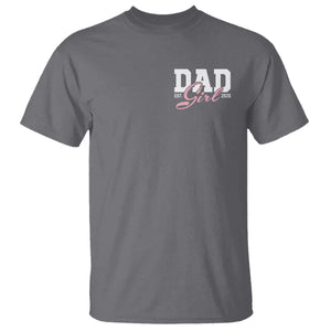 Dad Girl 2026 T Shirt Soon to Be Daddy of Baby Girl TS11 Charcoal Print Your Wear