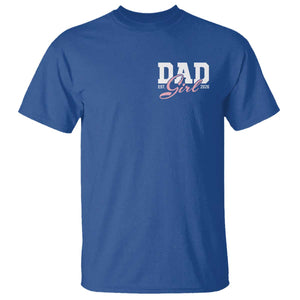 Dad Girl 2026 T Shirt Soon to Be Daddy of Baby Girl TS11 Royal Blue Print Your Wear
