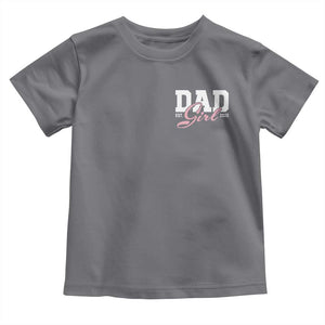 Dad Girl 2026 Toddler T Shirt Soon to Be Daddy of Baby Girl TS11 Charcoal Print Your Wear