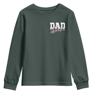 Dad Girl 2026 Youth Sweatshirt Soon to Be Daddy of Baby Girl TS11 Dark Forest Green Print Your Wear