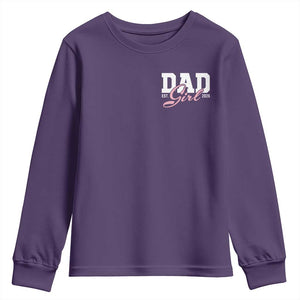 Dad Girl 2026 Youth Sweatshirt Soon to Be Daddy of Baby Girl TS11 Purple Print Your Wear