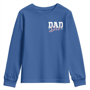 Dad Girl 2026 Youth Sweatshirt Soon to Be Daddy of Baby Girl TS11 Royal Blue Print Your Wear
