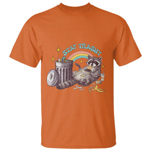 Funny Raccoon T Shirt Stay Trashy Rainbow Bin Cute Trash Panda TS11 Orange Print Your Wear