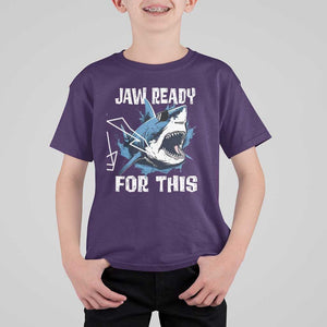 Funny Shark Lover T Shirt For Kid Jaw Ready For This Ocean Wildlife TS11 Purple Print Your Wear