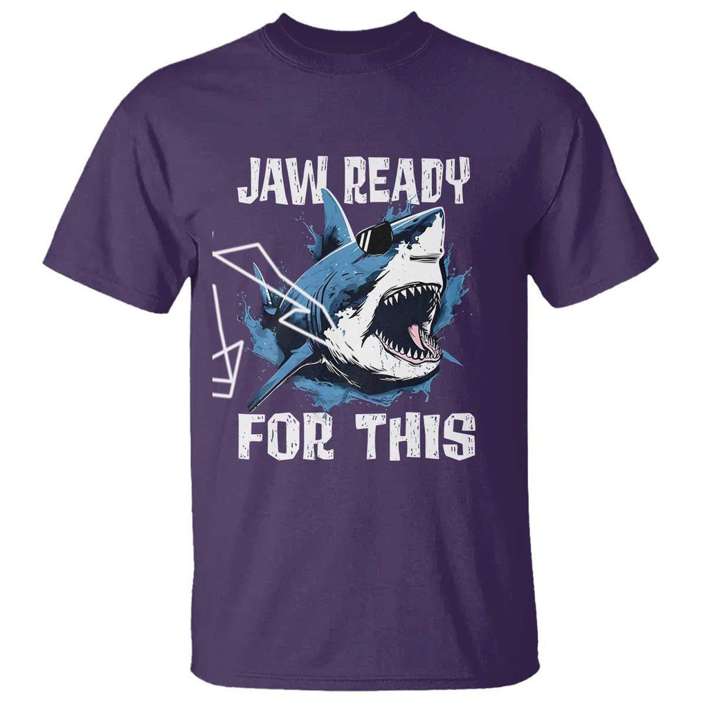 Funny Shark Lover T Shirt Jaw Ready For This Ocean Wildlife TS11 Purple Print Your Wear