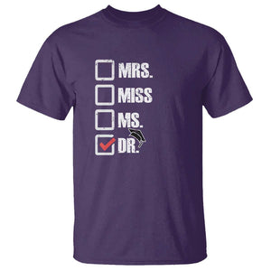 Funny Doctorate Graduation T Shirt Mrs Miss Miss Dr EdD Doctor of Education TS11 Purple Print Your Wear