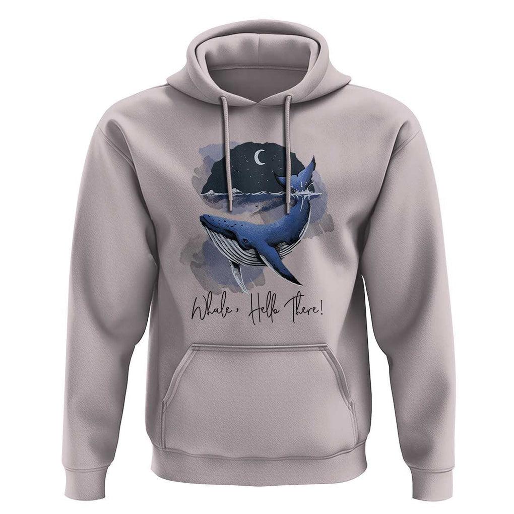 52-Hertz Whale Lover Hoodie Hello There Marine Biologist TS11 Ice Gray Print Your Wear