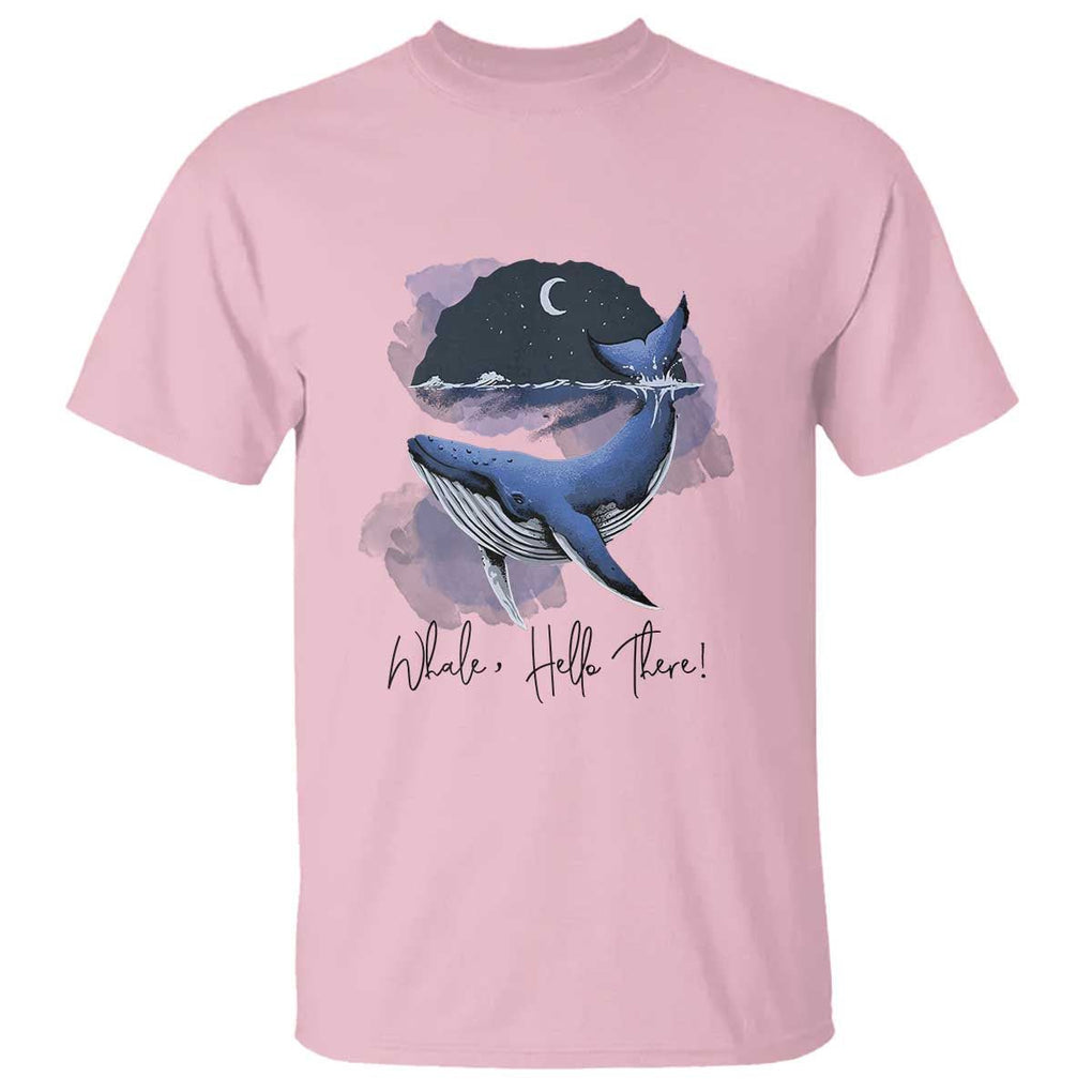 52-Hertz Whale Lover T Shirt Hello There Marine Biologist TS11 Light Pink Print Your Wear