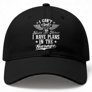 Funny I Cant I Have Plans In The Garage Baseball Cap Car Mechanics Fathers Day