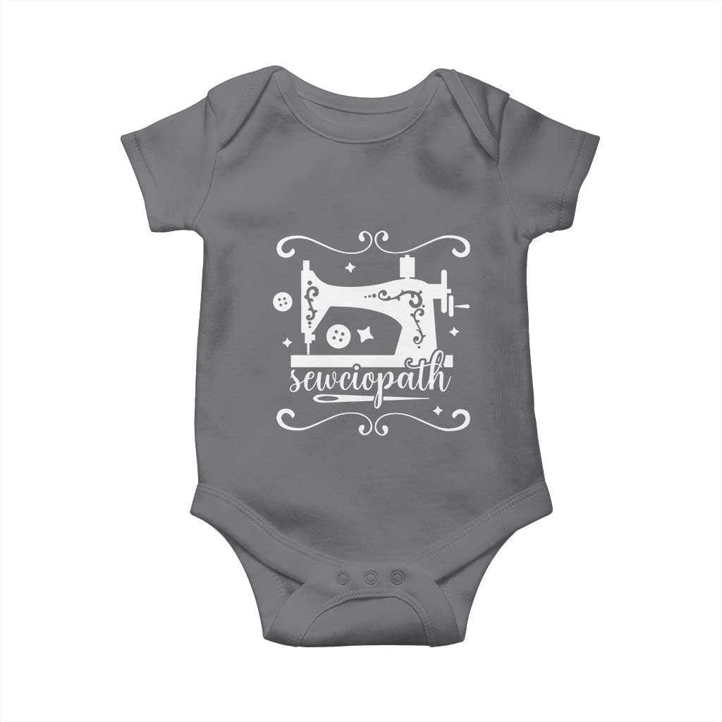 Sewing Lover Baby Onesie Sewciopath Quilter Sewing Machine TS11 Charcoal Print Your Wear