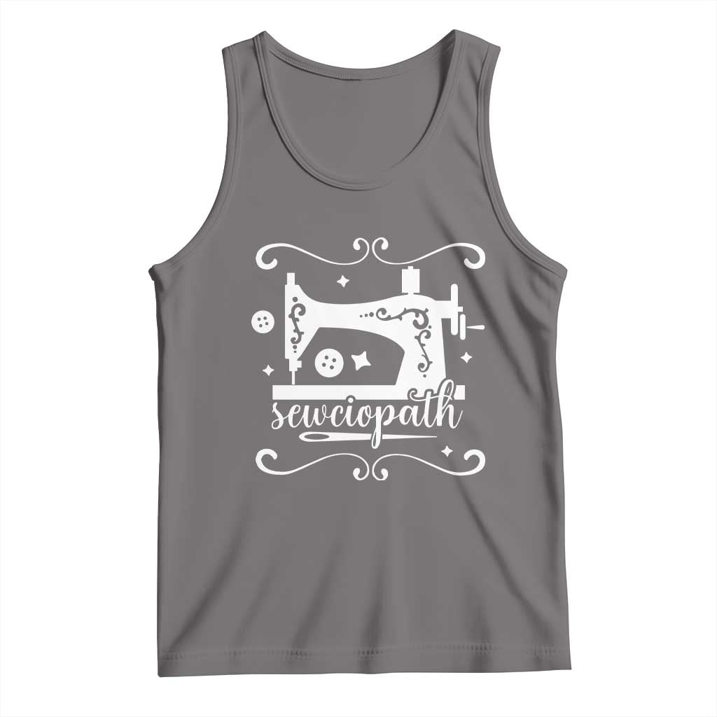Sewing Lover Tank Top Sewciopath Quilter Sewing Machine TS11 Deep Heather Print Your Wear