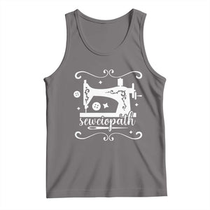 Sewing Lover Tank Top Sewciopath Quilter Sewing Machine TS11 Deep Heather Print Your Wear