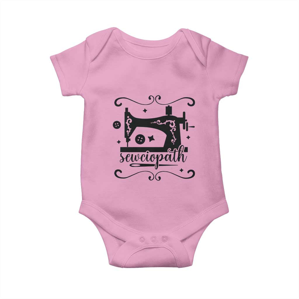 Sewing Lover Baby Onesie Sewciopath Quilter Seamstress TS11 Light Pink Print Your Wear