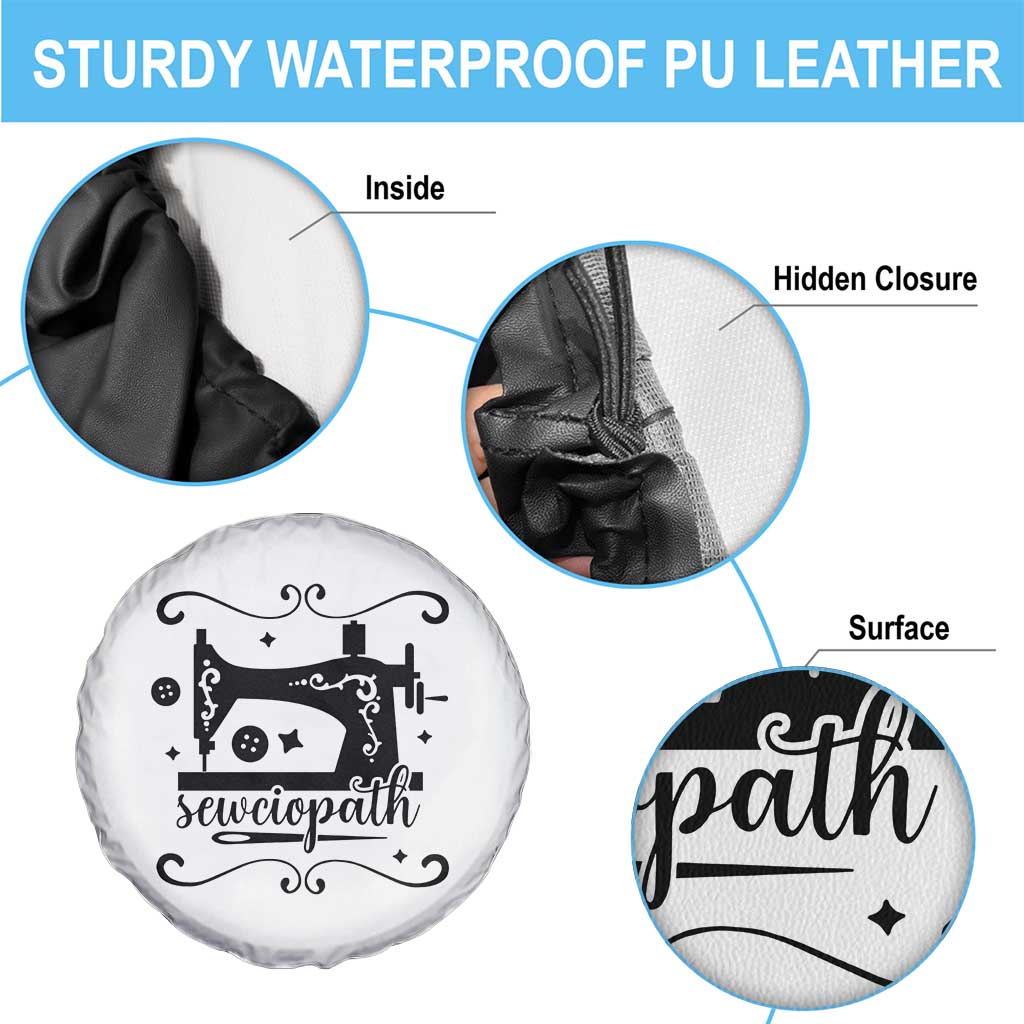 Sewing Lover Spare Tire Cover Sewciopath Quilter Seamstress TS11 Print Your Wear