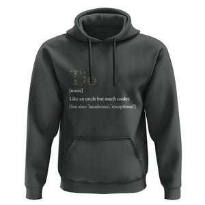 Funny Tio Definition Hoodie Spanish Mexican Uncle Father's Day TS11 Dark Heather Print Your Wear