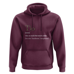 Funny Tio Definition Hoodie Spanish Mexican Uncle Father's Day TS11 Maroon Print Your Wear