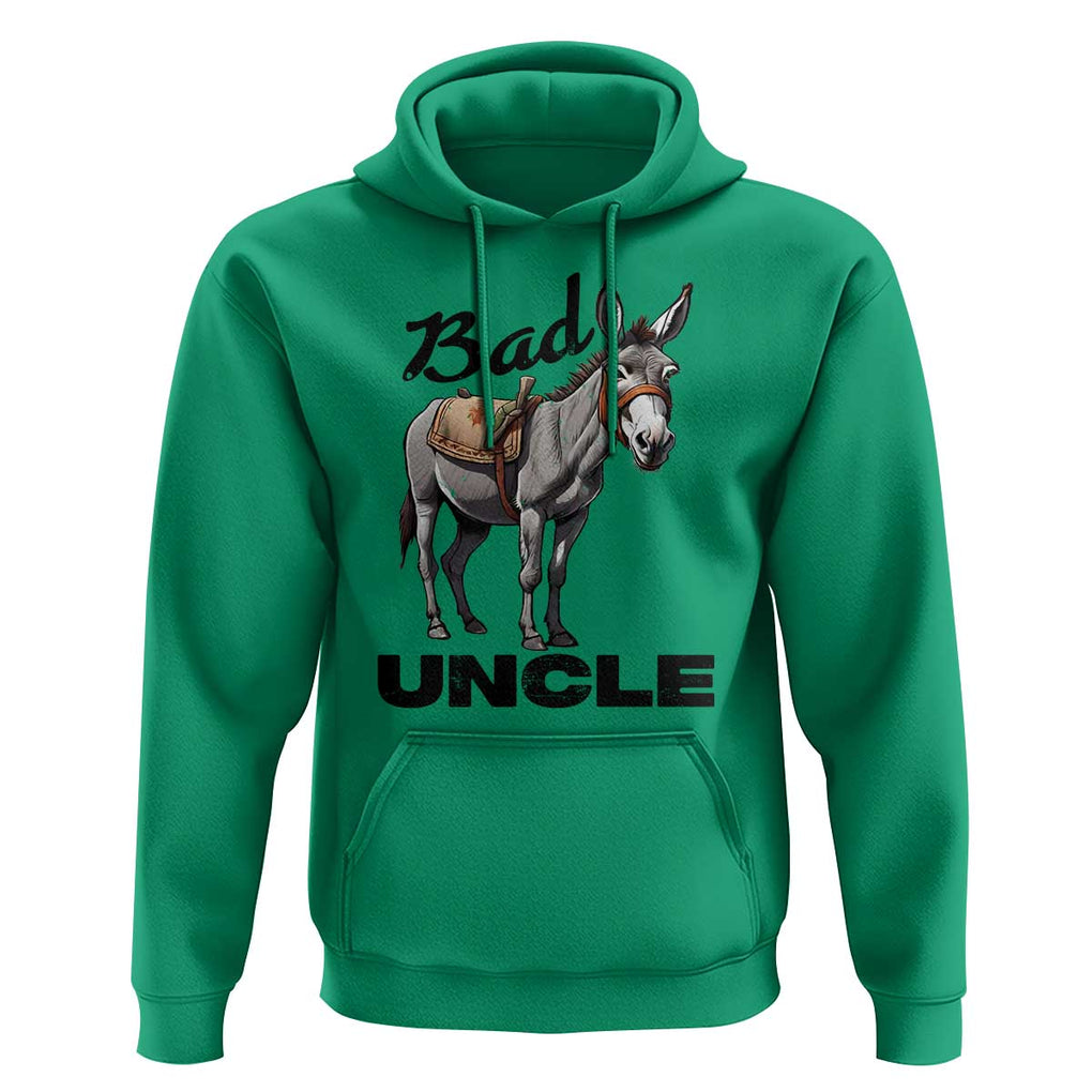 Funny Badass Uncle Hoodie Bad Uncle Donkey Father's Day TS11 Irish Green Print Your Wear