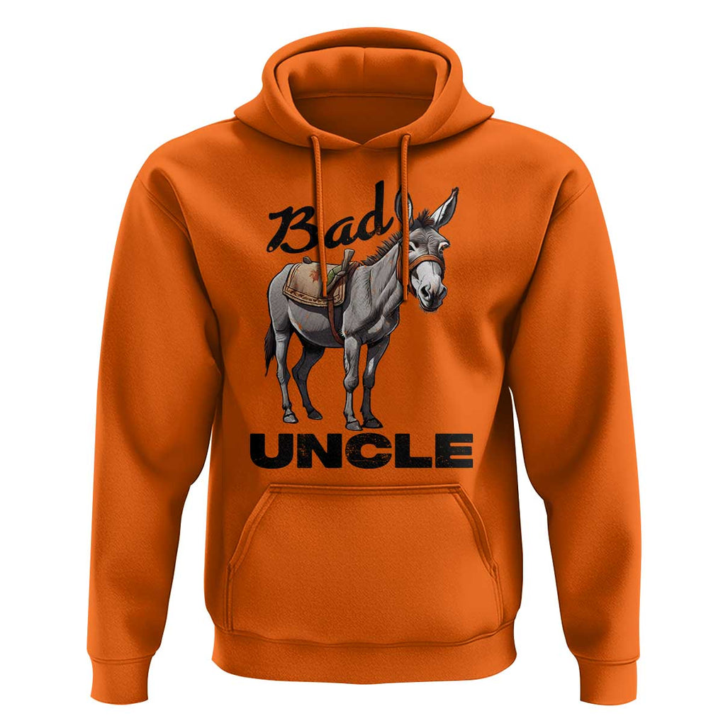 Funny Badass Uncle Hoodie Bad Uncle Donkey Father's Day TS11 Orange Print Your Wear