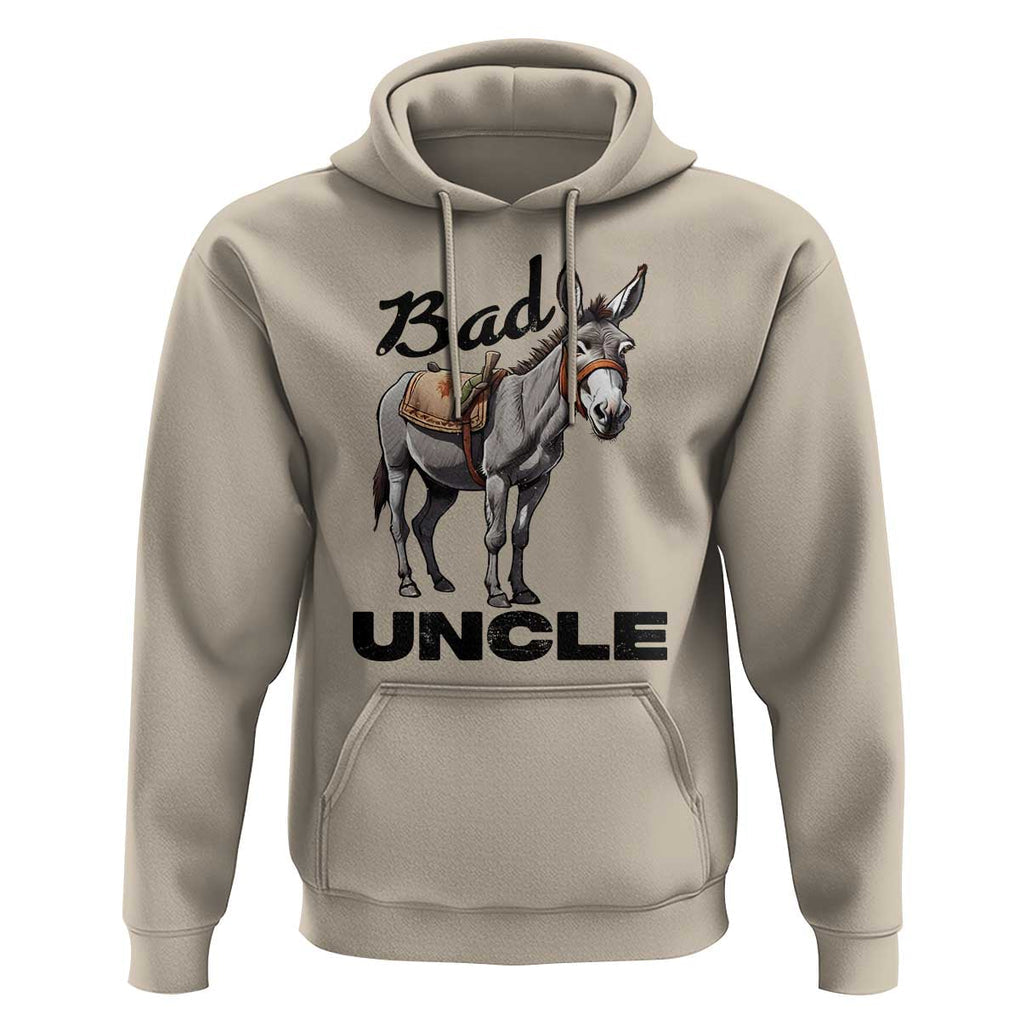 Funny Badass Uncle Hoodie Bad Uncle Donkey Father's Day TS11 Sand Print Your Wear