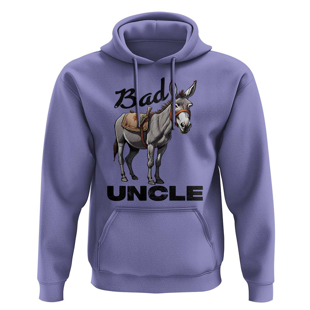 Funny Badass Uncle Hoodie Bad Uncle Donkey Father's Day TS11 Violet Print Your Wear