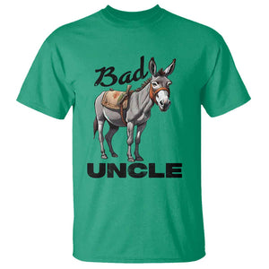 Funny Badass Uncle T Shirt Bad Uncle Donkey Father's Day TS11 Irish Green Print Your Wear